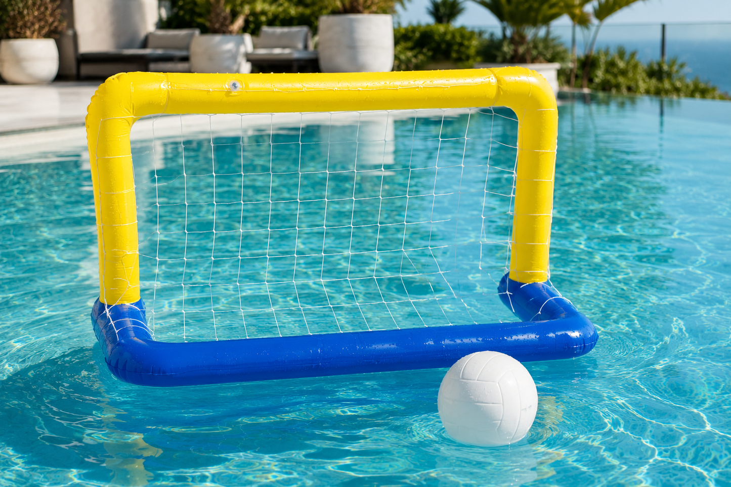 La Cage de Foot Aquatique - But Gonflable Flottant (Ballon Inclus)