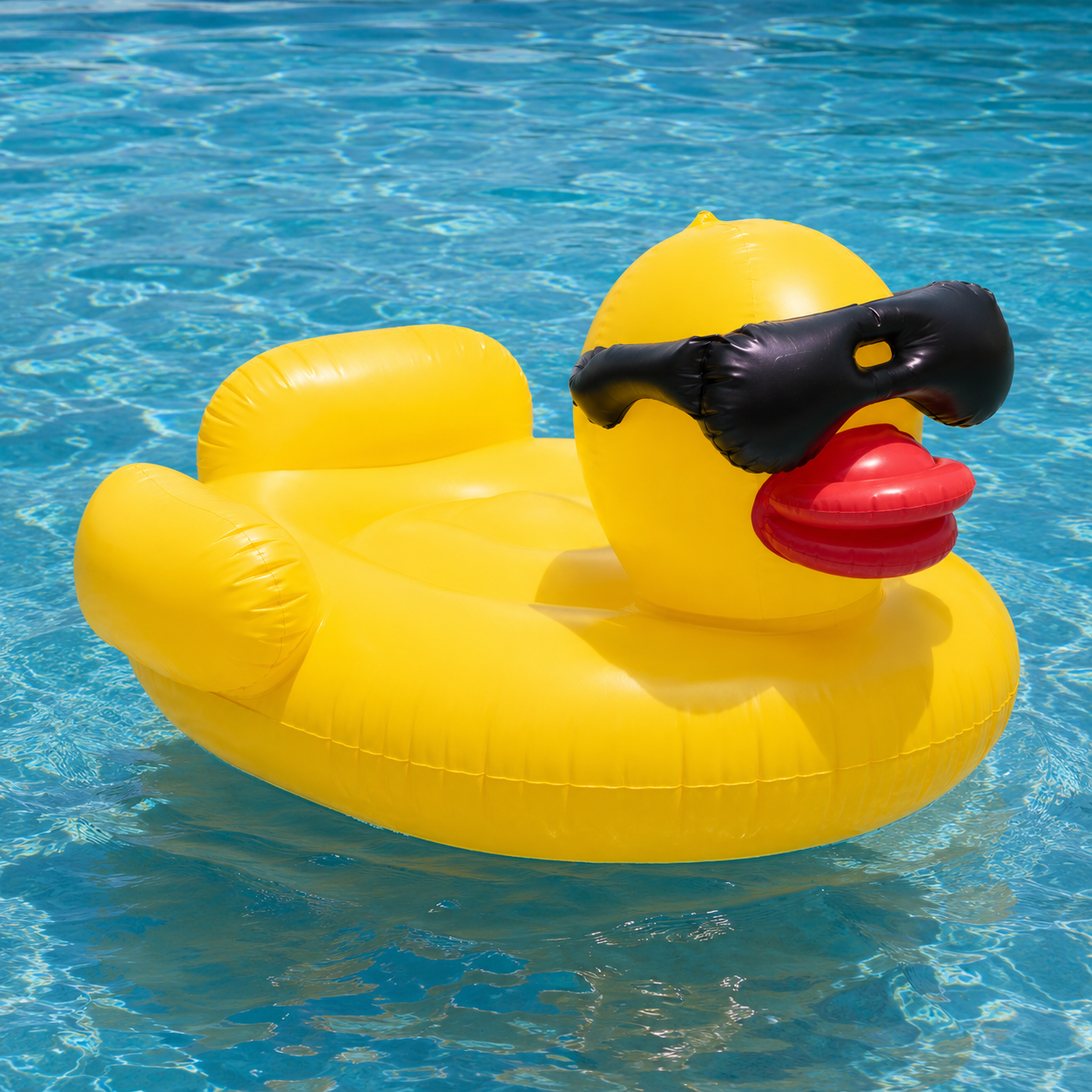 Le Canard à Lunettes Géant - Pool Party Edition (Pompe Incluse)